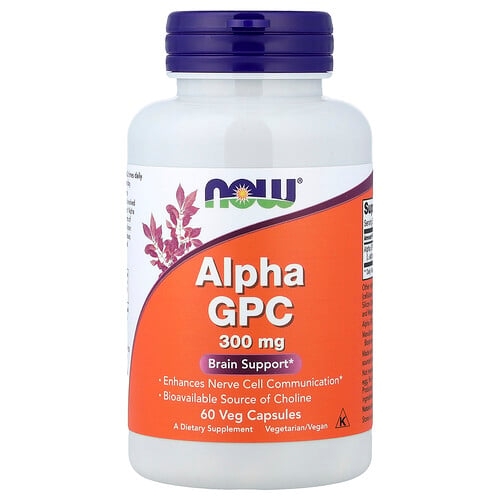 나우푸드 NOW Foods, 알파-GPC, 300mg, 베지 캡슐 60정 상세 이미지