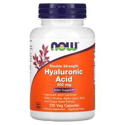 나우푸드 NOW Foods, L-프롤린, 알파리포산, 포도씨추출물 함유 히알루론산, 100mg, 베지 캡슐 120정