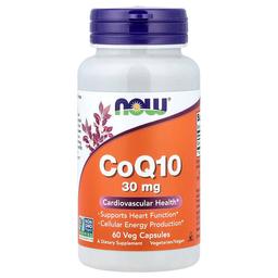 나우푸드 NOW Foods, CoQ10, 30mg, 베지 캡슐 60정