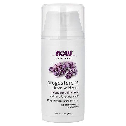 나우푸드 NOW Foods, Solutions, 야생 얌에서 추출한 프로게스테론, 밸런싱 스킨 크림, 카밍 라벤더, 85g(3oz) 상품 이미지