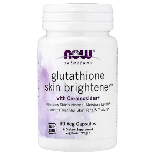 나우푸드 NOW Foods, Solutions, Glutathione Skin Brightener™, 베지 캡슐 30정 상세 이미지
