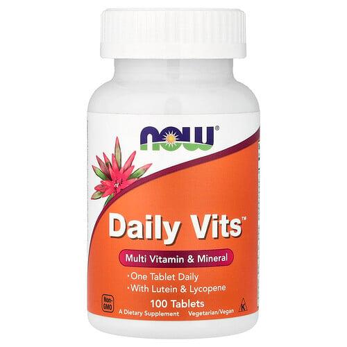 나우푸드 NOW Foods, Daily Vits™, 종합비타민 & 미네랄, 100정 상품 이미지