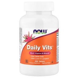 나우푸드 NOW Foods, Daily Vits™, 종합비타민 & 미네랄, 250정