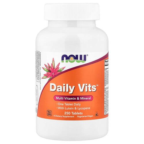 나우푸드 NOW Foods, Daily Vits™, 종합비타민 & 미네랄, 250정 상품 이미지