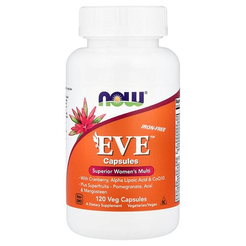 나우푸드 NOW Foods, Eve™, 슈피리어 여성용 종합비타민, 철분 무함유, 베지 캡슐 120정 상세 이미지
