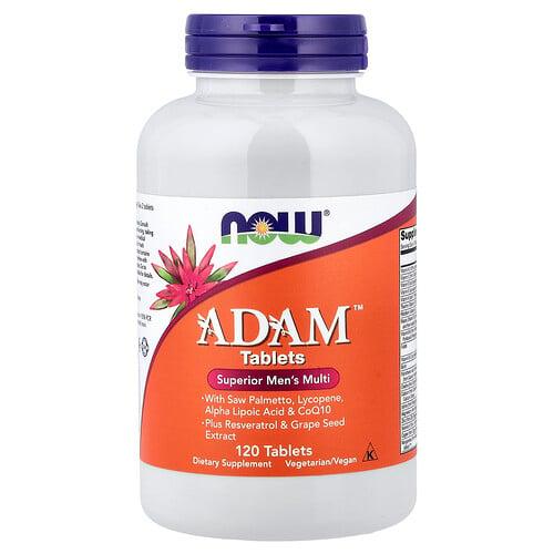 나우푸드 NOW Foods, ADAM, 상위 남성의 종합비타민, 120정 상품 이미지