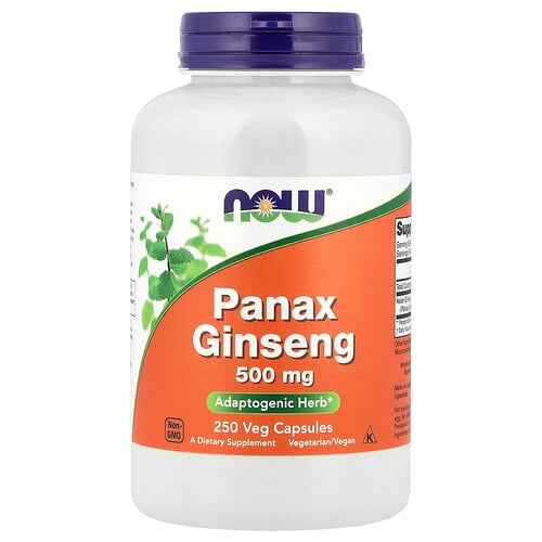 나우푸드 NOW Foods, 인삼, 500mg, 베지 캡슐 250정 상세 이미지