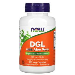 나우푸드 NOW Foods, DGL 알로에베라 함유, 400mg, 베지 캡슐 100정