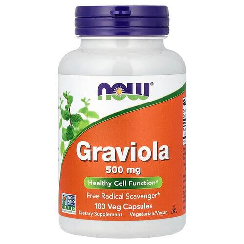 나우푸드 NOW Foods, 그라비올라, 500mg, 캡슐 100정 상품 이미지