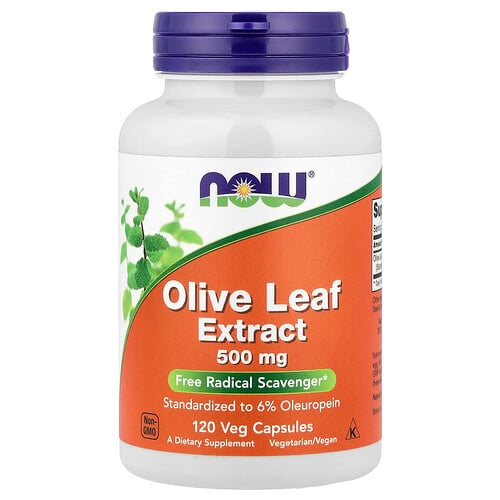 나우푸드 NOW Foods, 올리브 잎 추출물, 500 mg, 베지 캡슐 120정 상세 이미지
