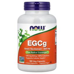 나우푸드 NOW Foods, EGCg, 녹차추출물, 400mg, 베지 캡슐 180정