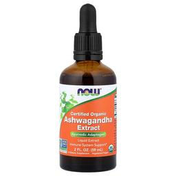 나우푸드 NOW Foods, 유기농 인증 아슈와간다 추출물, 59ml(2fl oz)