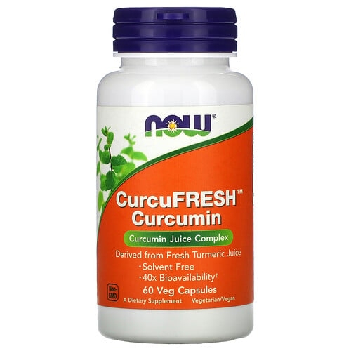 나우푸드 NOW Foods, CurcuFresh 커큐민, 500mg, 베지 캡슐 60정 상세 이미지