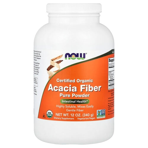 나우푸드 NOW Foods, 유기농 인증 아카시아 섬유소 순수 분말, 340g(12oz) 상세 이미지