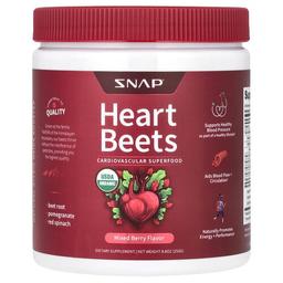스냅 서플리먼츠 Snap Supplements, 하트 비트, 믹스 베리, 250g(8.8oz)