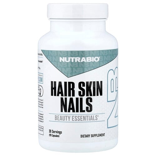 NutraBio, 모발 피부 손발톱, 캡슐 90정 상세 이미지