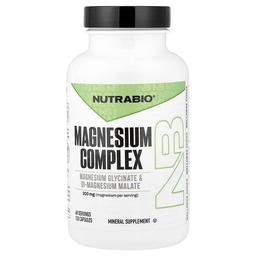 NutraBio, 마그네슘 복합체, 캡슐 120정(캡슐 1정당 100mg)