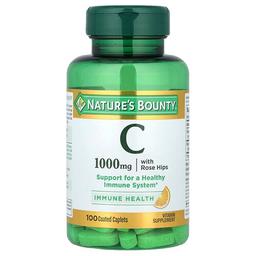 네이쳐스 바우티 Nature's Bounty, 비타민C, 로즈힙 함유, 코팅 정제 100정