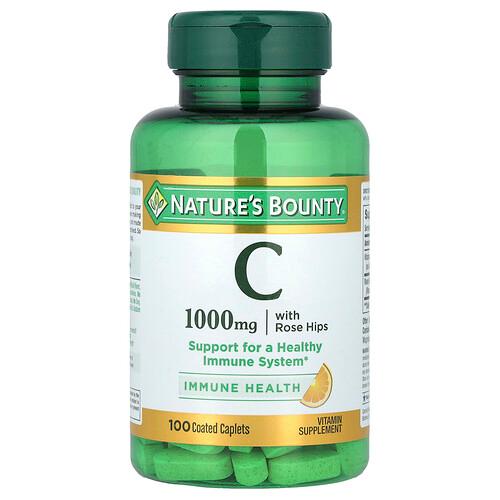 네이쳐스 바우티 Nature's Bounty, 비타민C, 로즈힙 함유, 코팅 정제 100정 상품 이미지