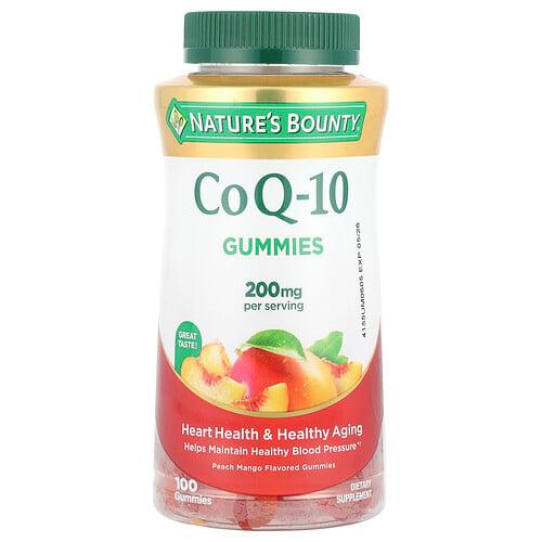 네이쳐스 바우티 Nature's Bounty, CoQ-10 구미젤리, 복숭아 망고 맛, 구미젤리 100개(구미젤리 1개당 100mg) 상품 이미지
