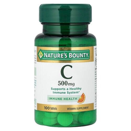 네이쳐스 바우티 Nature's Bounty, 비타민C, 500mg, 100정 상품 이미지