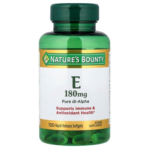 네이쳐스 바우티 Nature's Bounty, 비타민E, 180mg, 속방형 소프트젤 120정 상세 이미지