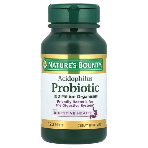 네이쳐스 바우티 Nature's Bounty, 애시도필러스 프로바이오틱, 120정(1정당 0.5mg) 상세 이미지