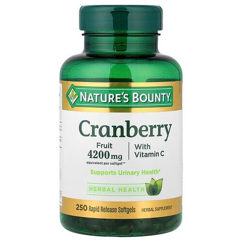 네이쳐스 바우티 Nature's Bounty, 크랜베리 위드 비타민C, 속방형 소프트젤 250정 상품 이미지