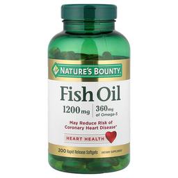 네이쳐스 바우티 Nature's Bounty, 피시 오일, 1,200 mg, 200 속효성 소프트 젤