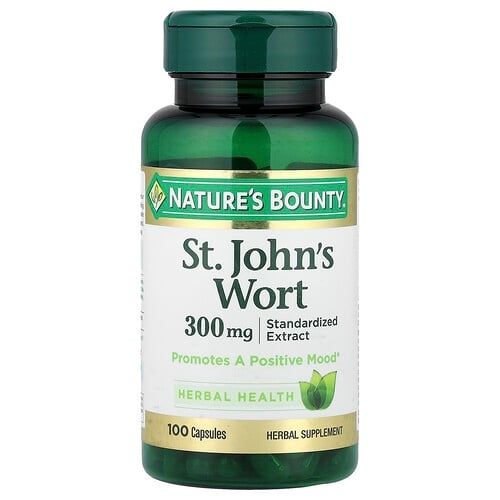 네이쳐스 바우티 Nature's Bounty, 세이트 존스 워트, 300 mg, 100 정 상세 이미지