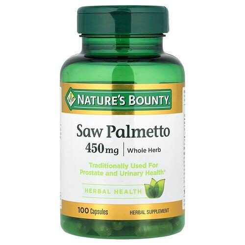 네이쳐스 바우티 Nature's Bounty, 쏘팔메토, 450mg, 캡슐 100정 상품 이미지
