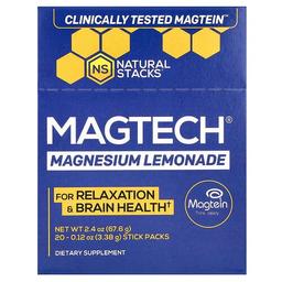 Natural Stacks, MagTech® 마그네슘, 레모네이드, 스틱팩 20개, 각 3.38g(0.12oz)