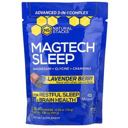 Natural Stacks, MagTech® 슬립, 라벤더 베리, 스틱팩 14개, 각 7.8g(0.28oz)