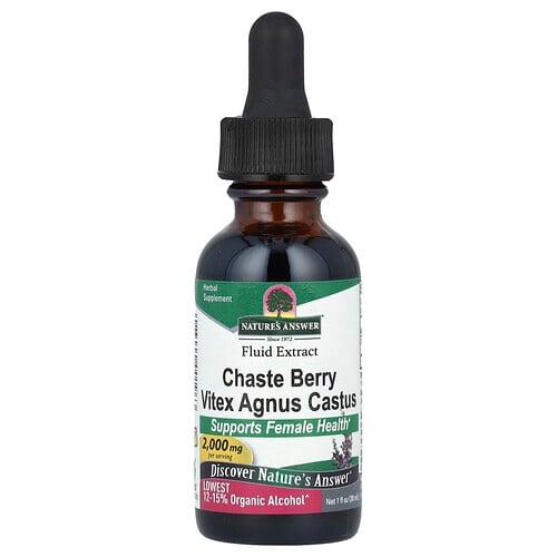 네이쳐스 엔서 Nature's Answer, 체이스트, Berry Vitex Agnuscastus, 액상 추출물, 2,000mg, 30ml(1fl oz) 상세 이미지