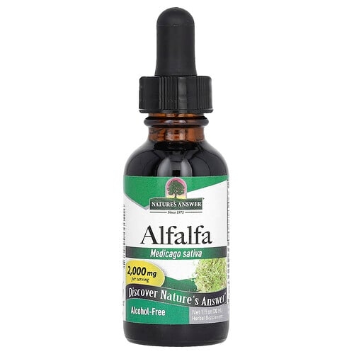 네이쳐스 엔서 Nature's Answer, 알팔파, 알코올 무함유, 2,000mg, 30ml(1fl oz) 상세 이미지