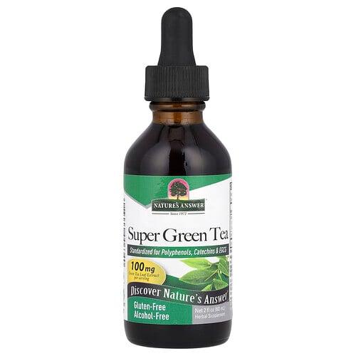 네이쳐스 엔서 Nature's Answer, 슈퍼 녹차, 알코올 무함유, 60ml(2fl oz) 상품 이미지