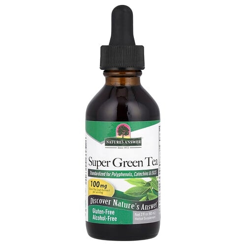 네이쳐스 엔서 Nature's Answer, 슈퍼 녹차, 알코올 무함유, 60ml(2fl oz) 상세 이미지