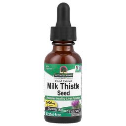 네이쳐스 엔서 Nature's Answer, 밀크시슬 씨, 액상 추출물, 알코올 무함유, 2,000mg, 30ml(1fl oz)