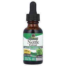 네이쳐스 엔서 Nature's Answer, 쐐기풀 추출물, 알코올 무함유, 2,000mg, 30ml(1fl oz)