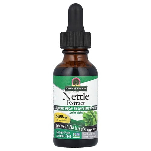 네이쳐스 엔서 Nature's Answer, 쐐기풀 추출물, 알코올 무함유, 2,000mg, 30ml(1fl oz) 상세 이미지
