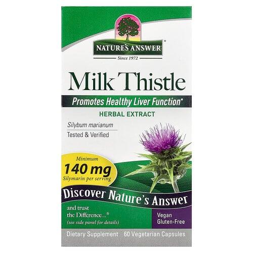 네이쳐스 엔서 Nature's Answer, 밀크시슬, 베지 캡슐 60정 상품 이미지