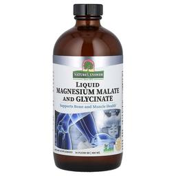 네이쳐스 엔서 Nature's Answer, 액상 마그네슘말레이트 및 글리시테이트, 480ml(16fl oz)