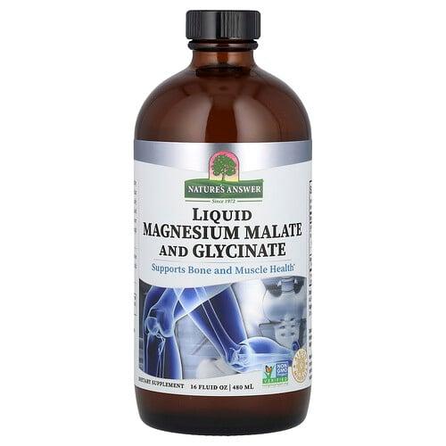 네이쳐스 엔서 Nature's Answer, 액상 마그네슘말레이트 및 글리시테이트, 480ml(16fl oz) 상품 이미지