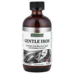네이쳐스 엔서 Nature's Answer, 순한 철분, 천연 믹스 베리 맛, 240ml(8fl oz)