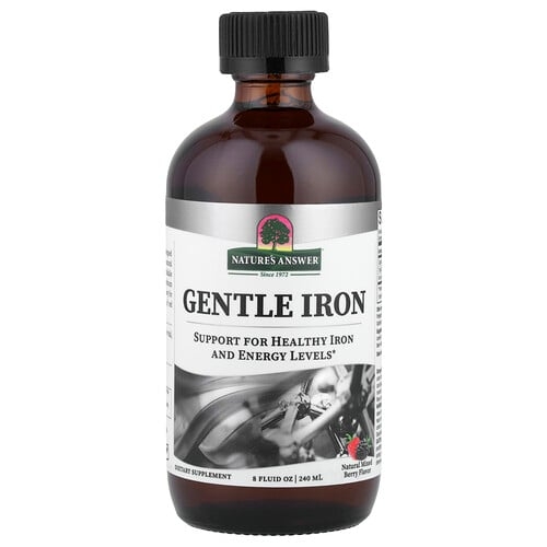 네이쳐스 엔서 Nature's Answer, 순한 철분, 천연 믹스 베리 맛, 240ml(8fl oz) 상세 이미지