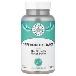 네츄럴 발란스 Natural Balance, 사프란 추출물, 베지 캡슐 30정(베지 캡슐 1정당 100mg)