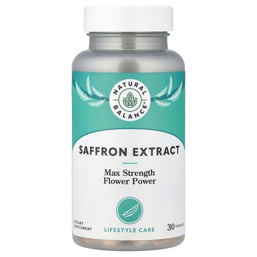 네츄럴 발란스 Natural Balance, 사프란 추출물, 베지 캡슐 30정(베지 캡슐 1정당 100mg) 상세 이미지