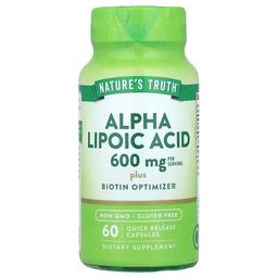 네이쳐스 트루 Nature's Truth, 알파리포산, 빠른 방출 캡슐 60정
