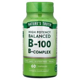 네이쳐스 트루 Nature's Truth, 밸런스드 B-100, 고효능, 캡슐 60정