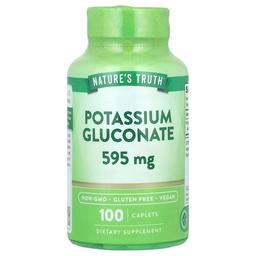 네이쳐스 트루 Nature's Truth, 포타슘글루코네이트, 595mg, 100정